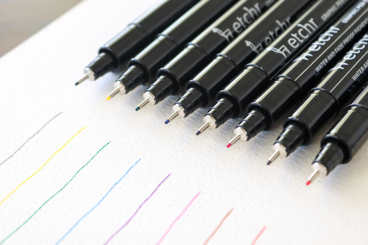 Etchr Coloured Graphic Pen Collection